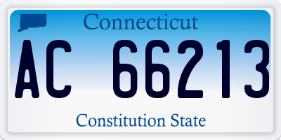 CT license plate AC66213