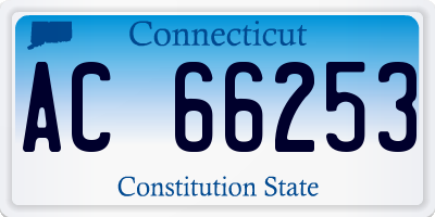 CT license plate AC66253
