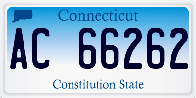 CT license plate AC66262