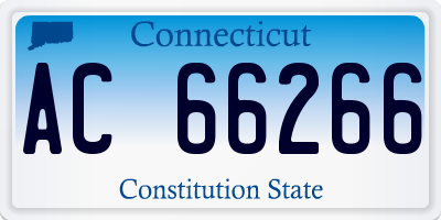 CT license plate AC66266