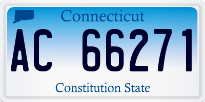 CT license plate AC66271