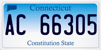 CT license plate AC66305