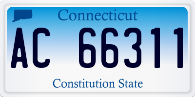 CT license plate AC66311