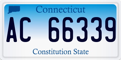CT license plate AC66339
