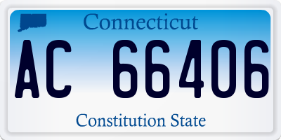 CT license plate AC66406