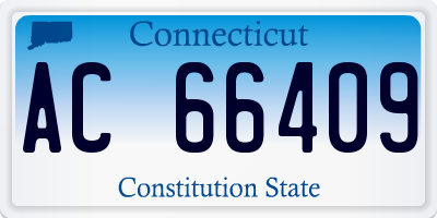 CT license plate AC66409
