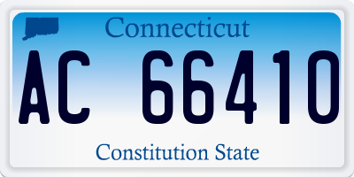 CT license plate AC66410