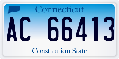 CT license plate AC66413