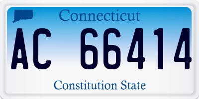 CT license plate AC66414