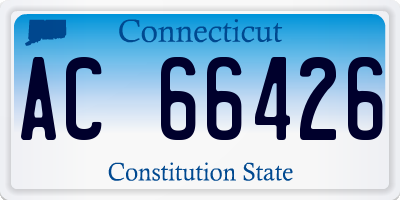CT license plate AC66426