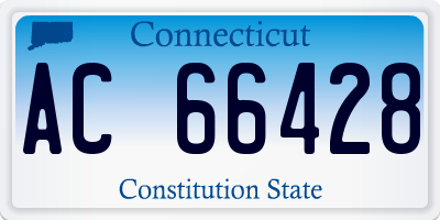 CT license plate AC66428