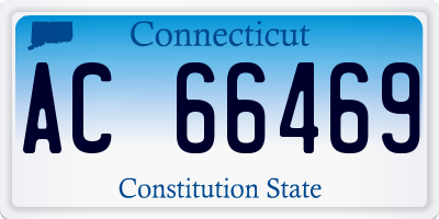 CT license plate AC66469