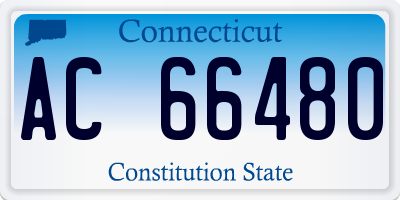 CT license plate AC66480
