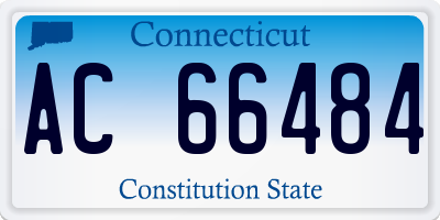 CT license plate AC66484