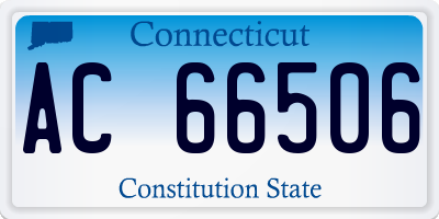 CT license plate AC66506