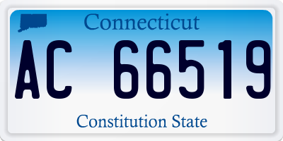CT license plate AC66519