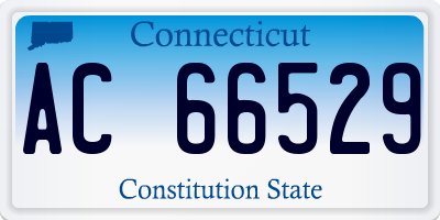 CT license plate AC66529