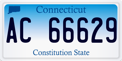 CT license plate AC66629