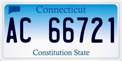 CT license plate AC66721