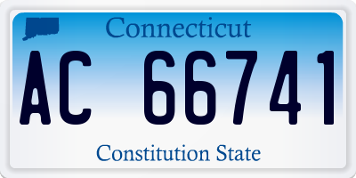 CT license plate AC66741