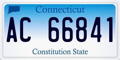 CT license plate AC66841