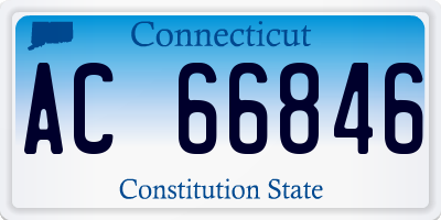 CT license plate AC66846