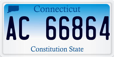 CT license plate AC66864