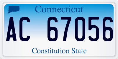 CT license plate AC67056