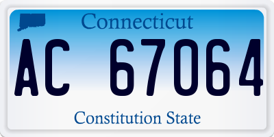 CT license plate AC67064