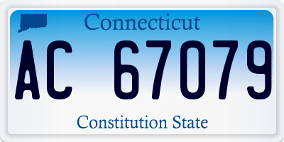 CT license plate AC67079