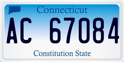 CT license plate AC67084