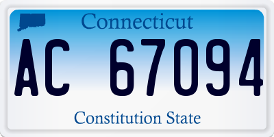 CT license plate AC67094