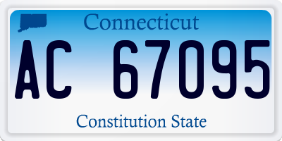 CT license plate AC67095