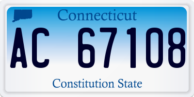 CT license plate AC67108