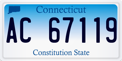 CT license plate AC67119
