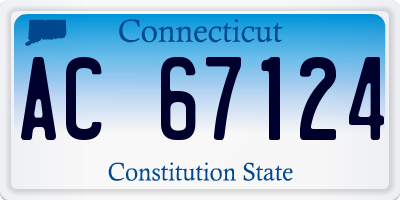 CT license plate AC67124