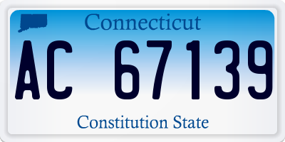 CT license plate AC67139