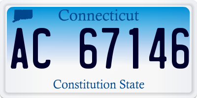 CT license plate AC67146