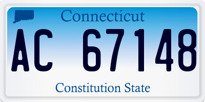 CT license plate AC67148