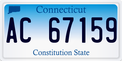 CT license plate AC67159