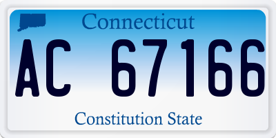 CT license plate AC67166