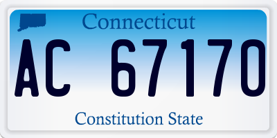 CT license plate AC67170