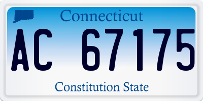 CT license plate AC67175