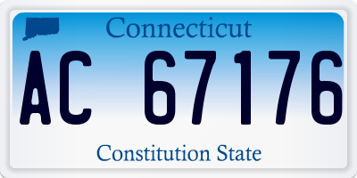 CT license plate AC67176
