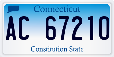 CT license plate AC67210