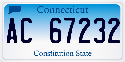 CT license plate AC67232