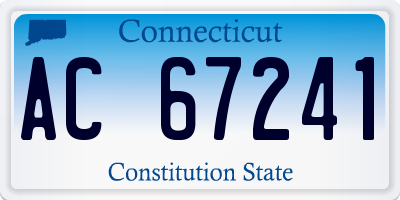 CT license plate AC67241