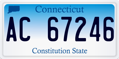CT license plate AC67246