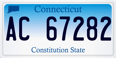CT license plate AC67282