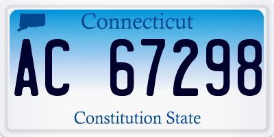 CT license plate AC67298
